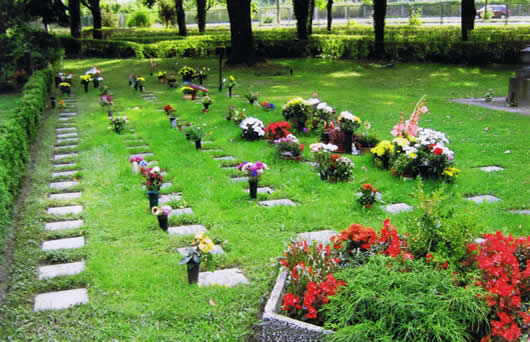 Urnengemeinschaftsanlage mit Grabplatte (Wiese)
